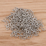 Max 200set Iron Screw Eye Pins Hook Bail Peg Pendants Charms Connectors 5x12mm 1