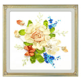 Max Ribbon Embroidery Kits DIY Flower Painting Kit Stamped Cross Stitch 04