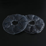 Max 2 Pieces Big Round Thermal Gel Pads for Nursing Mothers Suitable Black