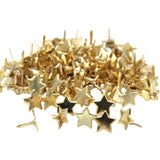 Maxbell 50Pcs Metal Mini Brads Stamping Paper Fasteners Brads for Scrapbook Office
