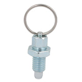 Max Index Plunger With Ring Pull Spring Loaded Lock Pin M6-4 Galvanized Steel