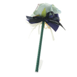 Max Artificial Rose Flower Guest Book Signing Pen Wedding Party Supplies Blue