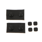 Maxbell 8 Pieces Replacement Rubber Feet Screw Plug Cover Caps for Nintendo 3DS XL