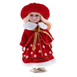 Max 12inch Porcelain Doll Stand Set People Figures with Winter Clothes Kids Gift