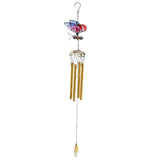 Max Butterfly Wind Chime Bell Garden Ornament Indoor Window Hanging Decor Gold