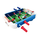 Maxbell Foosball Table Tabletop Football Game Interactive Toy for Game Rooms Kids Argent