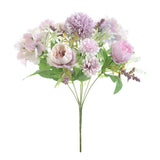 Maxbell 7head Fake Peony Flower Artificial Hand Flower Wedding Decor Light Purple