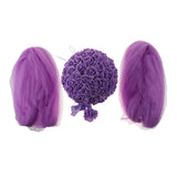 Max Wedding Flowers Balls with Tulle Wedding Venue Hanging Decor Purple
