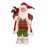 Maxbell Standing Santa Claus Doll Christmas Decoration Collectible Cute Size S