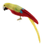 Maxbell Simulation Artificial Feathered Parrot Bird Animal Model Toy Home Decor K