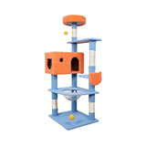 Maxbell Multi Level Scratching Post Durable Cat Tree Climbing Frame for Kitty Kitten 155cmx50cmx60cm