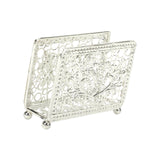 Maxbell Creative Tabletop Napkin Holder Tissue Holder for Dining Table Decoration Argent