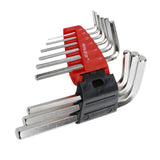 Maxbell 9pcs L-shaped Hexagonal Safety Hand Wrench Screwdriver Flat Head End Extra Long