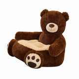 Maxbell Kids Sofa Seat Soft Cushion Plush Sofa Armrest Chair for Bedroom Decor Bear