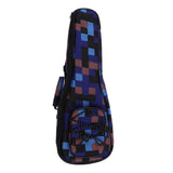 Max 1 Piece 26inch Ukulele Guitar Gig Bag Uke Case Carry Bag Blue Grid