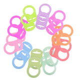 Maxbell 20 Pieces Multi Silicone Button Holder Clip Adapter for   Ring Dummy/Pacifier