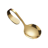 Maxbell Serving Spoons Soup Spoons Serving Spoon Tasting Spoon Stainless Steel Spoon Aureate