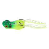 Maxbell Topwater Frog Fishing Lure Soft Artificial Crankbaits Hook Baits Green A