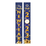 Maxbell 1 Pair New Year Porch Sign Banners Couplet Decor for Festival Doorway Garden Style B