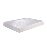 Max Home Textile Bed Sheet Solid Fitted Sheets 198x203x30cm White