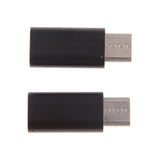 Maxbell 2Piece USB Type C Converter Adapter Charge Data Sync for iPhone Black