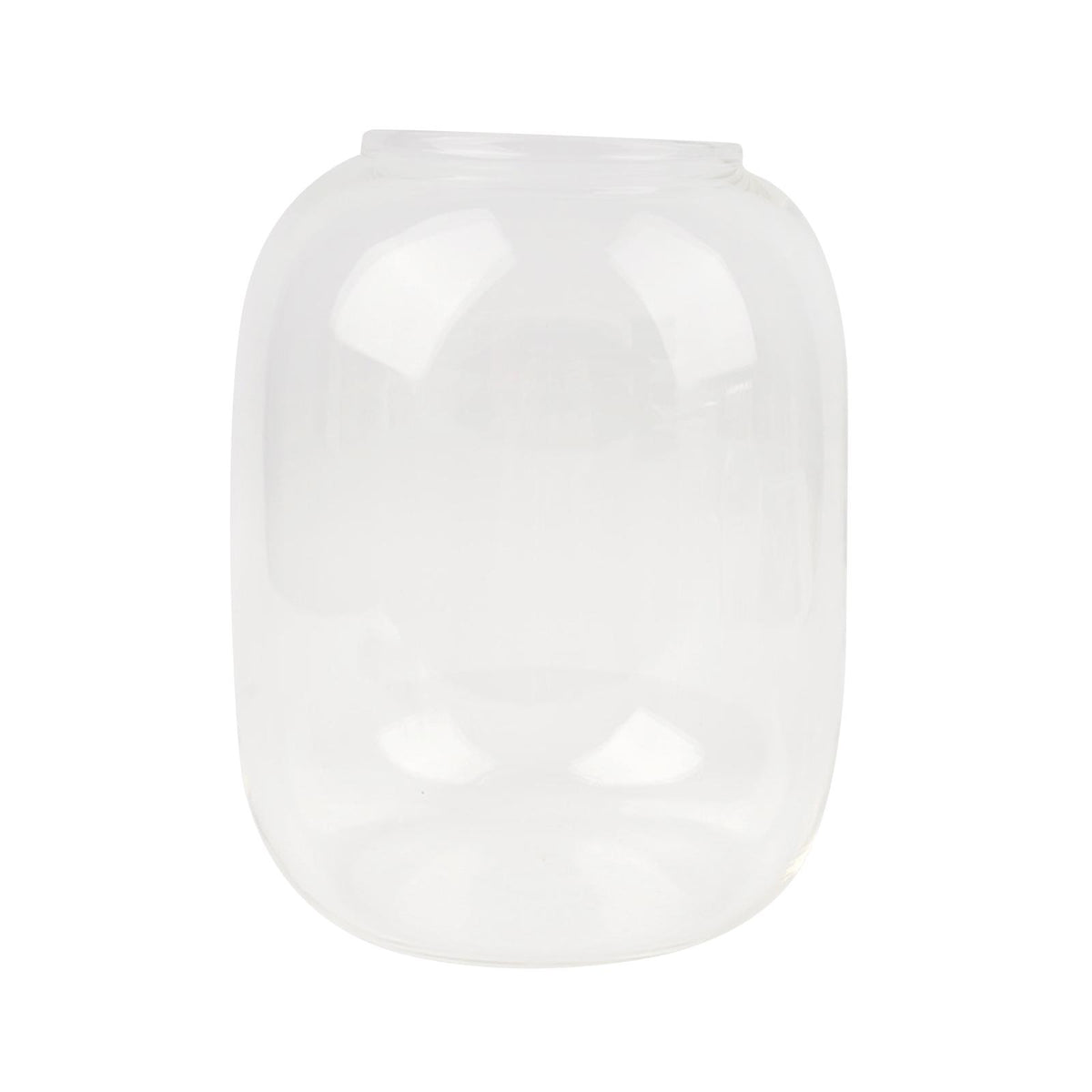 Maxbell Vase Glass Glass Empty Bottle for Home Office Ornament