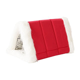 Maxbell Cat Warm House Dog Tent Cave Pet Bed for Rest Calming Small Medium Puppy Red