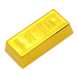 Maxbell 1x Fake Gold Bullion Bar Paperweight Door Stop for Childen Kids Toy Gift