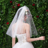 Max Wedding Bridal Veil+Comb 2/3/4 Ply White-2 Ply