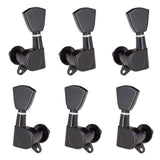 Max Guitar String Locking Tuning Pegs Machine Head Tuners 3L3R Replacement Black