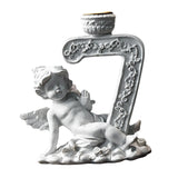 Maxbell Nordic Angel Candle Holder Decoration Figurine Collection for Wedding Party No.Seven
