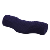 Maxbell Neck Pillow Ergonomic Comfortable Massaging Portable for Home Waist Bedroom Navy Blue