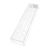 Maxbell Acrylic Flower Vase Rectangular Clear Vase Desktop Flower Boxes Water Holder 40x10x6.5cm