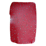 Max Women Crystal Rhinestone Fishnet Net Mesh Stockings Tights Pantyhose Red