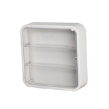 Maxbell Clear Acrylic Display Case Dustproof for Figurines Collectibles Shot Glasses White