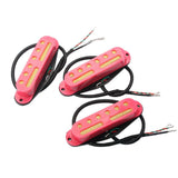 Max Maxb 3Pcs Standard Electric Guitar Pickup Single Coil SSS Guitar Accessories Red