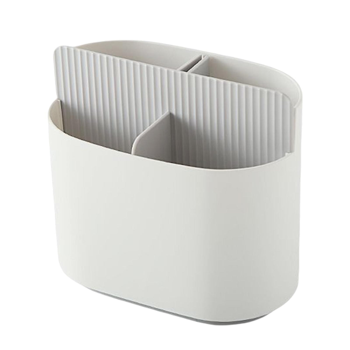 Maxbell Chopstick Storage Holder Cutlery Drain Rack for Kitchen Countertop Cutlery Gray