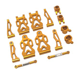 Maxbell RC Front Rear Swing Arm Steering Cup Parts Set for 16104 Q117A 1:16 Scale RC Gold