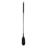 Maxbell PU Leather Riding Crop Straight Leather Handle Flogger Horse Whip Black 53cm