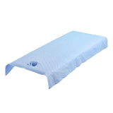 Maxbell Pure Cotton Universal SPA Massage Bed Sheet Cover  Bule_2 100x200cm Hole