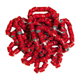 Maxbell 50x 2023 Pigeon Leg Rings Bird Foot Bands for Bantam Finch Canary Red