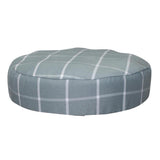 Max Polyester Round Bar Stool Cover Slipcover Replacement Grid-33cm(Gray)