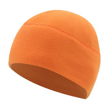 Maxbell Fleece Beanie Hat Winter Lightweight Soft for Snowboard Outdoor Men Women Orange