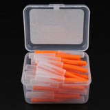 Maxbell 40 Pieces/ Box Dental Interdental Brush Tooth Pick Flosser Toothpick Sticks  Orange 0.6mm