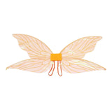 Maxbell Shiny Angel Butterfly Wing Fairy Wing Stage Performance Fancy Dress Orange