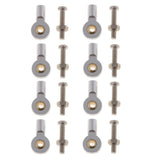 Max 8pcs M3 Link Rod End Ball Joint for 1/10 RC Car Truck Buggy Crawler Silver