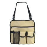 Maxbell Outdoor Beach Chair Armrest Bag Heavy Duty Oxford Fabric Pockets Khaki