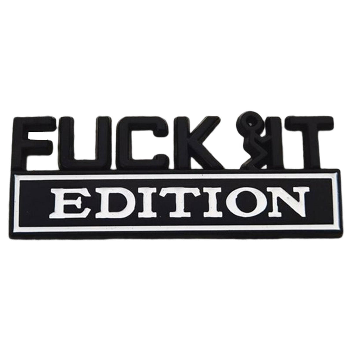 Maxbell Car Exterior Emblems 3D Fender Badge Decal for Vehicles Accessories Black and White