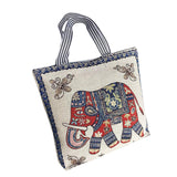 Maxbell Women Canvas Tote Bag Shoppers Bag Lightweight Underarm Bag with Zipper Style E