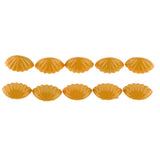 Maxbell 10pcs 1/6 Dollhouse Miniature Shell Shape Door Handles Doorknobs Accs Yellow